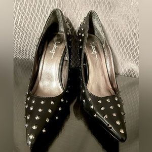 Studded Black Stiletto Heels sz 6 NWT